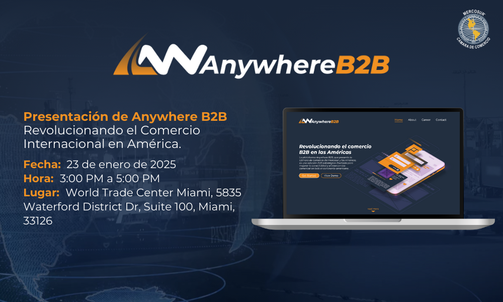 Presentacion de Anywhere B2B Revolucionando el Comercio Internacional en America